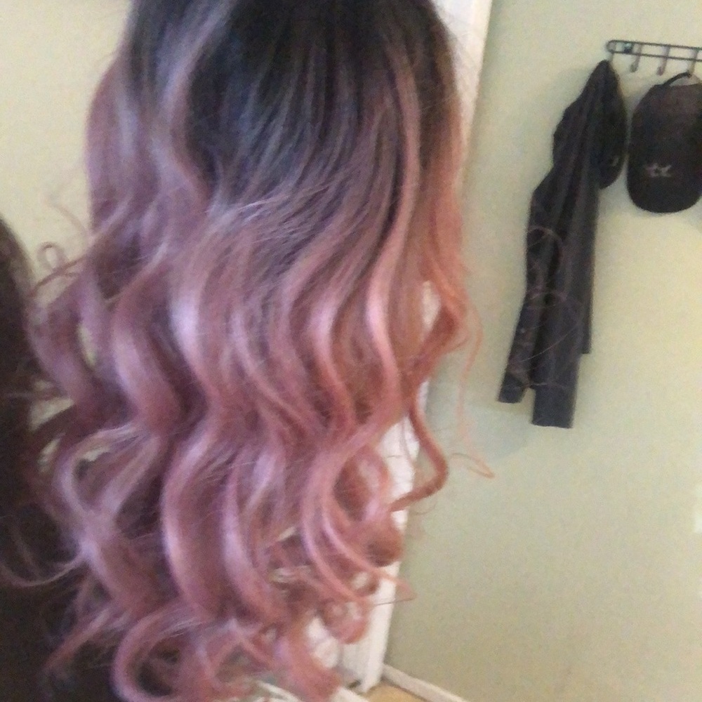 Pink wig